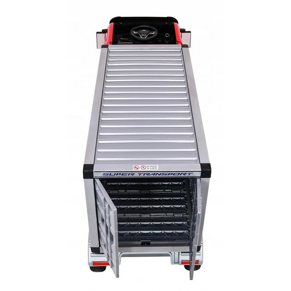 Продукт Акумулаторен камион с ремарке-контейнер 4X4,12V с меки гуми с кожена седалка - 0 - BG Hlapeta